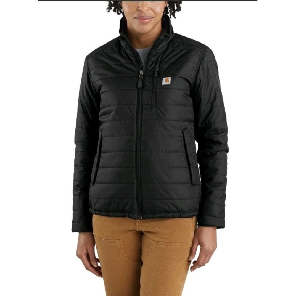 Carhartt Women S Gilliam Rain Defender Jacket Puffer Coat Full Zip Black Outdoor
